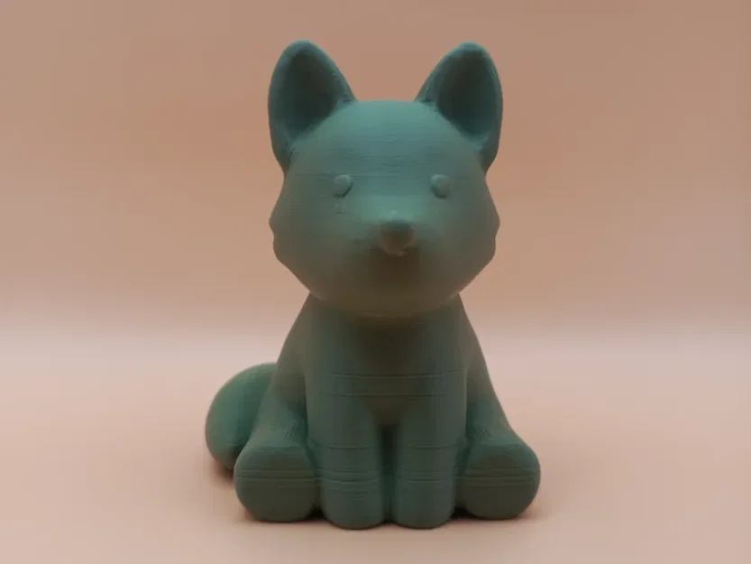 Tượng Sói Chibi Mịn Màng (Smooth Chibi Wolf Sculpture) - Image 1