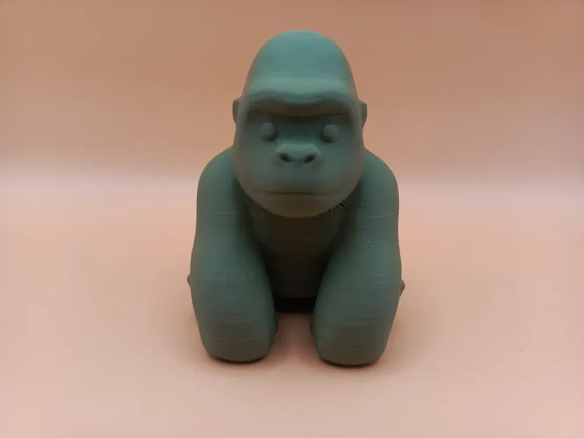 Tượng Khỉ Đột Chibi Mịn Mượt (Smooth Chibi Gorilla Sculpture) - Image 1