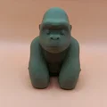 Tượng Khỉ Đột Chibi Mịn Mượt (Smooth Chibi Gorilla Sculpture) - Thumbnail 1