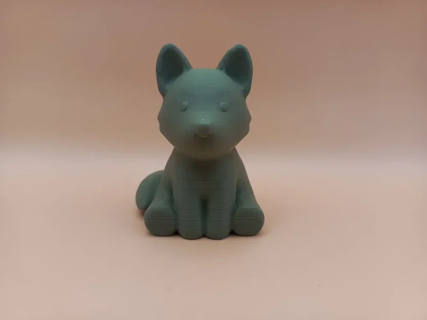 Tượng Sói Chibi Mịn Màng (Smooth Chibi Wolf Sculpture) - Image 3