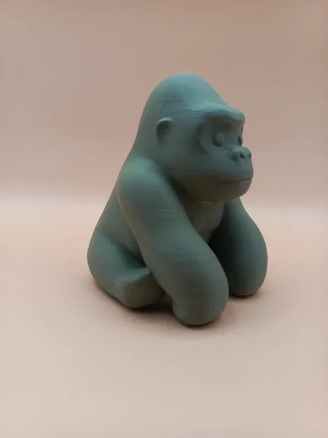 Tượng Khỉ Đột Chibi Mịn Mượt (Smooth Chibi Gorilla Sculpture) - Image 3