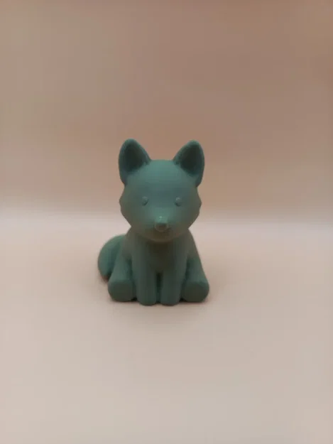 Tượng Sói Chibi Mịn Màng (Smooth Chibi Wolf Sculpture) - Image 4