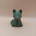 Tượng Sói Chibi Mịn Màng (Smooth Chibi Wolf Sculpture) - Thumbnail 4