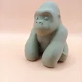 Tượng Khỉ Đột Chibi Mịn Mượt (Smooth Chibi Gorilla Sculpture) - Thumbnail 4
