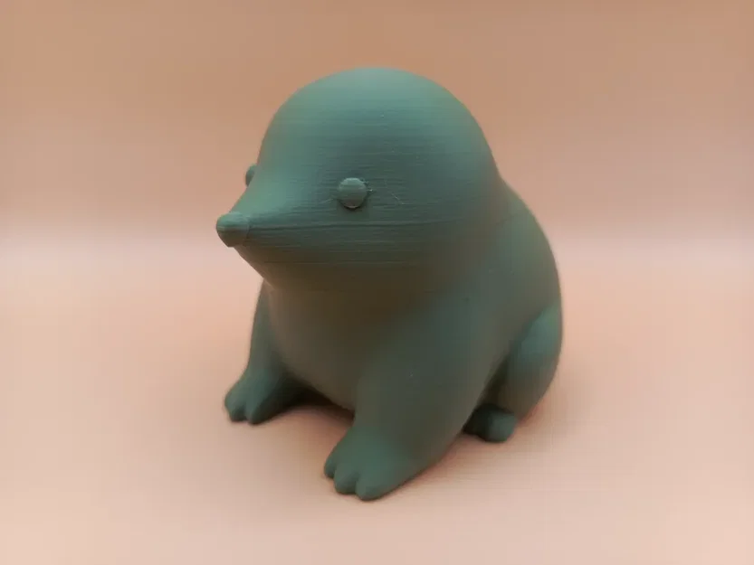 Tượng Chuột Chũi Chibi Mịn Mà (Smooth Chibi Mole Sculpture) - Image 1