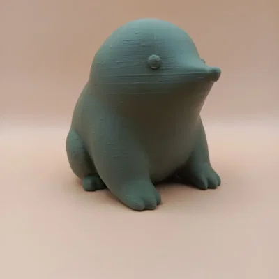 Tượng Chuột Chũi Chibi Mịn Mà (Smooth Chibi Mole Sculpture)
