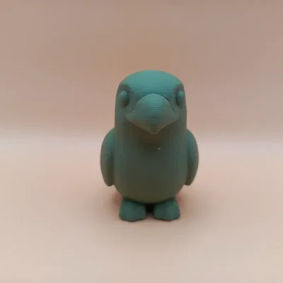 Tượng Chim Chibi Mịn (Smooth Chibi Bird Sculpture)