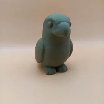 Tượng Chim Chibi Mịn (Smooth Chibi Bird Sculpture)