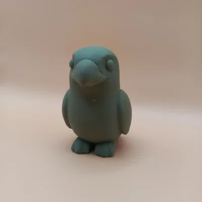Tượng Chim Chibi Mịn (Smooth Chibi Bird Sculpture)