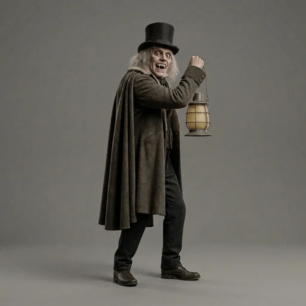 Mô hình 3D nhân vật The Man in the Beaver Hat - London After Midnight - Image 1