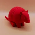 Tượng Armadillo Chibi Mịn Màu – Smooth Chibi Armadillo Sculpture - Thumbnail 1