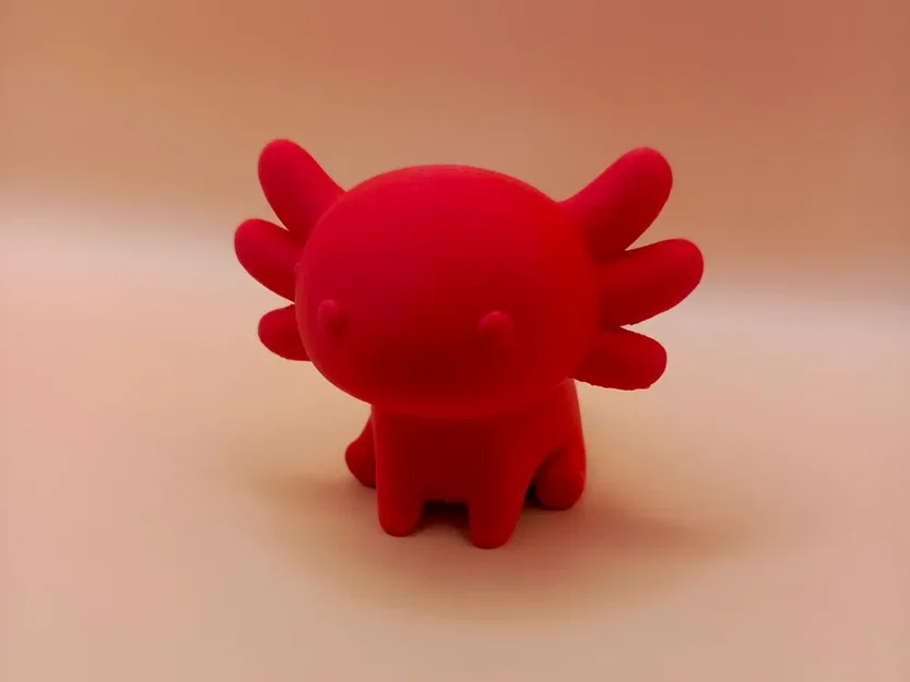 Tượng Chibi Axolotl Mịn Mà (Smooth Chibi Axolotl Sculpture) - Image 1