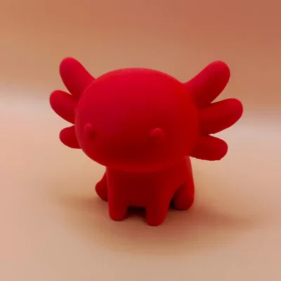 Tượng Chibi Axolotl Mịn Mà (Smooth Chibi Axolotl Sculpture)
