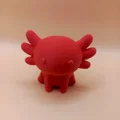 Tượng Chibi Axolotl Mịn Mà (Smooth Chibi Axolotl Sculpture) - Thumbnail 2