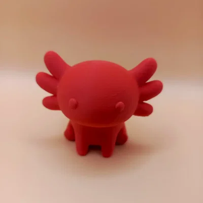 Tượng Chibi Axolotl Mịn Mà (Smooth Chibi Axolotl Sculpture)