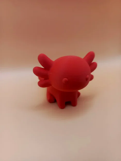Tượng Chibi Axolotl Mịn Mà (Smooth Chibi Axolotl Sculpture) - Image 3