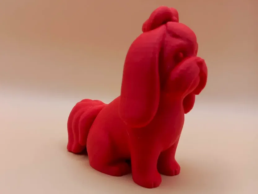 Tượng Chibi Shih Tzu Mịn Mượt (Smooth Chibi Shih Tzu Sculpture) - Image 1