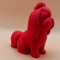Tượng Chibi Shih Tzu Mịn Mượt (Smooth Chibi Shih Tzu Sculpture) - Thumbnail 1