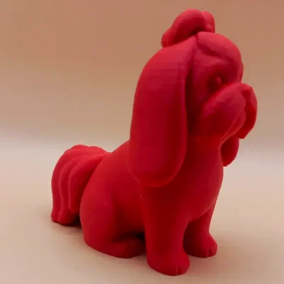 Tượng Chibi Shih Tzu Mịn Mượt (Smooth Chibi Shih Tzu Sculpture)