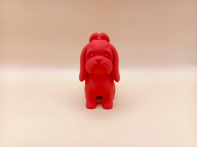 Tượng Chibi Shih Tzu Mịn Mượt (Smooth Chibi Shih Tzu Sculpture) - Image 2