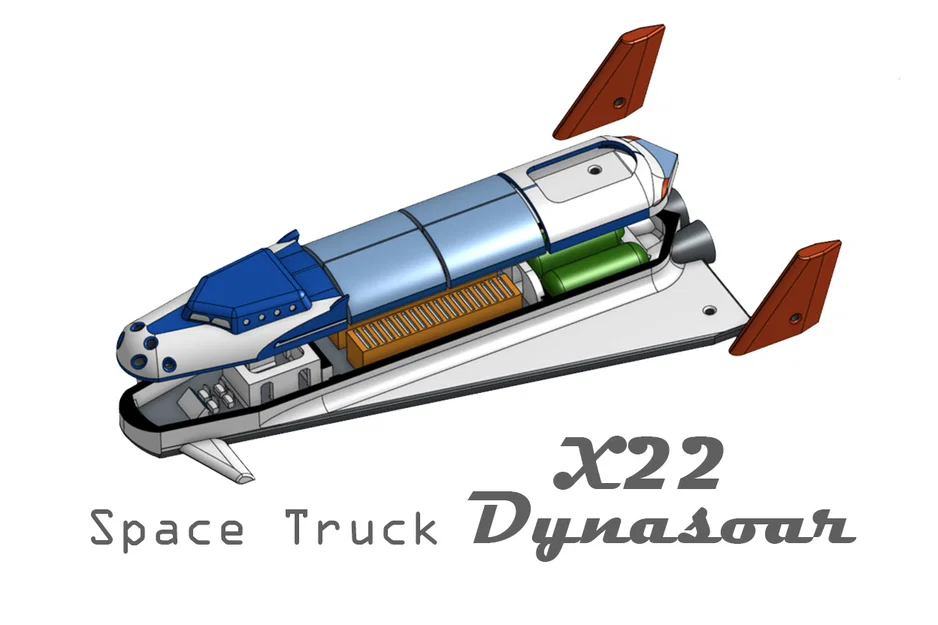 X22 Space Truck – Máy bay/xe tải không gian chở 2 container tiêu chuẩn - Image 1