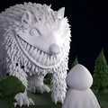 Mô hình Diorama Cô Bé Quàng Khăn Đỏ và Sói tinh xảo - Thumbnail 4