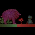 Mô hình Diorama Cô Bé Quàng Khăn Đỏ và Sói tinh xảo - Thumbnail 6