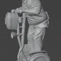 Mô hình 3D nhân vật Paul Blart trên xe Segway độc đáo - Thumbnail 3