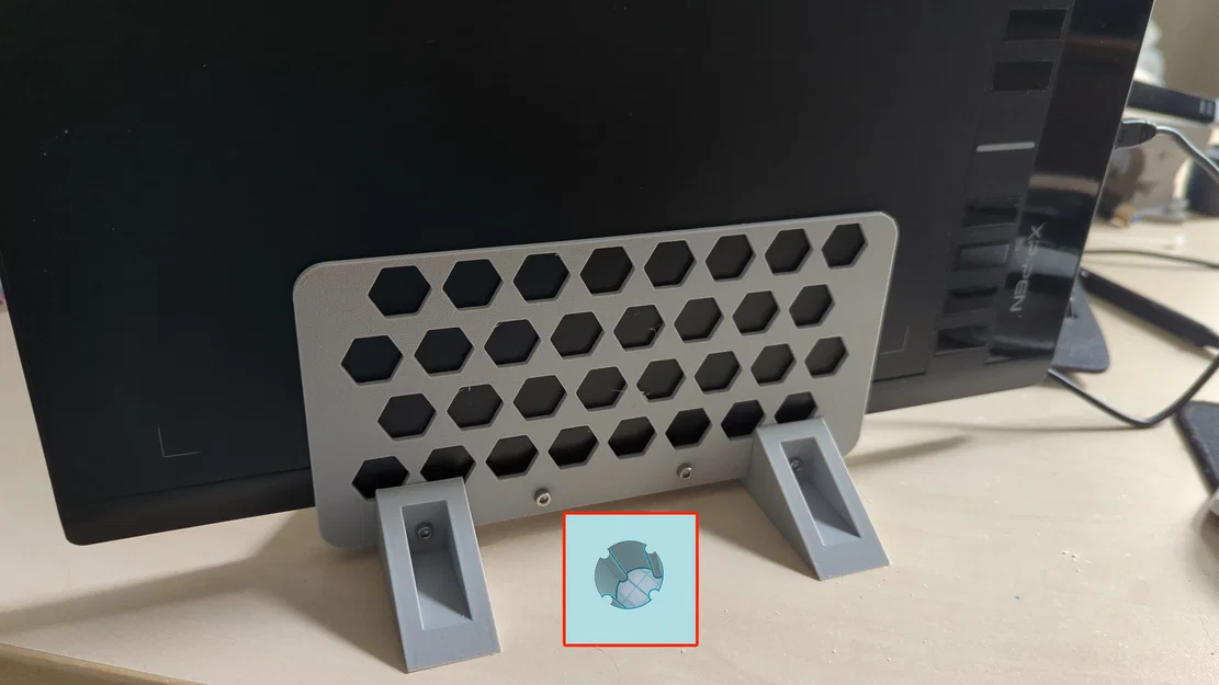 Giá đỡ bảng vẽ 3D họa tiết tổ ong - Giải pháp decor bàn làm việc - Image 1