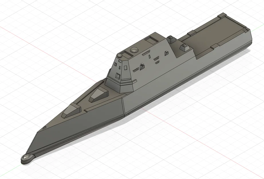 Mô hình Khu trục hạm Tên lửa Dẫn đường lớp Zumwalt (Zumwalt-class) - Image 1
