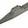 Mô hình Khu trục hạm Tên lửa Dẫn đường lớp Zumwalt (Zumwalt-class) - Thumbnail 1