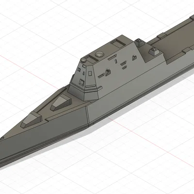 Mô hình Khu trục hạm Tên lửa Dẫn đường lớp Zumwalt (Zumwalt-class)