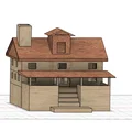 Mô hình kiến trúc nhà cổ điển GT63 - File thiết kế 3D chuyên nghiệp - Thumbnail 2