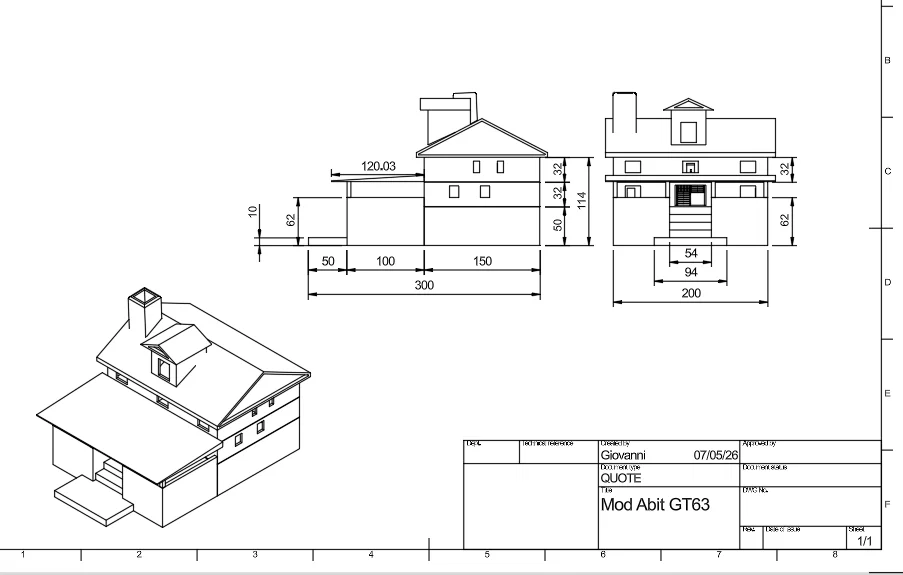 Mô hình kiến trúc nhà cổ điển GT63 - File thiết kế 3D chuyên nghiệp - Image 6