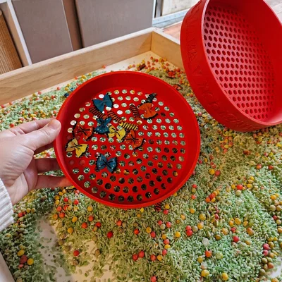 Bộ Rổ Sàng Sensory Xếp Chồng 3 Món (200mm)