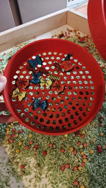 Bộ Rổ Sàng Sensory Xếp Chồng 3 Món (200mm) - Image 2