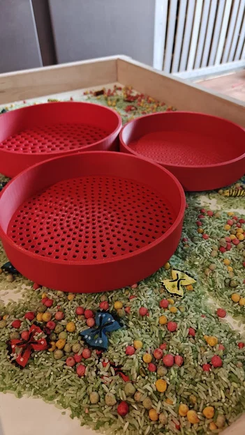 Bộ Rổ Sàng Sensory Xếp Chồng 3 Món (200mm) - Image 4