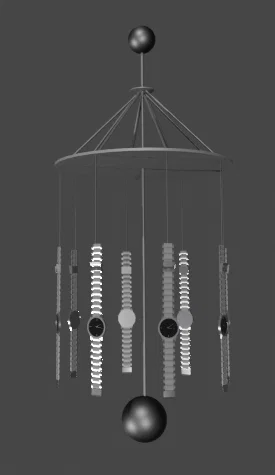 Mô hình 3D Watch Chimes trang trí độc đáo cho không gian sống - Image 1