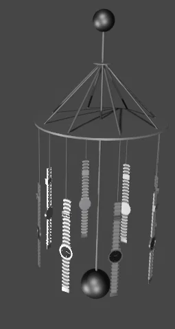 Mô hình 3D Watch Chimes trang trí độc đáo cho không gian sống - Image 2