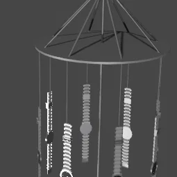 Mô hình 3D Watch Chimes trang trí độc đáo cho không gian sống