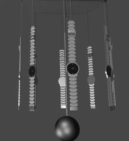 Mô hình 3D Watch Chimes trang trí độc đáo cho không gian sống - Image 3