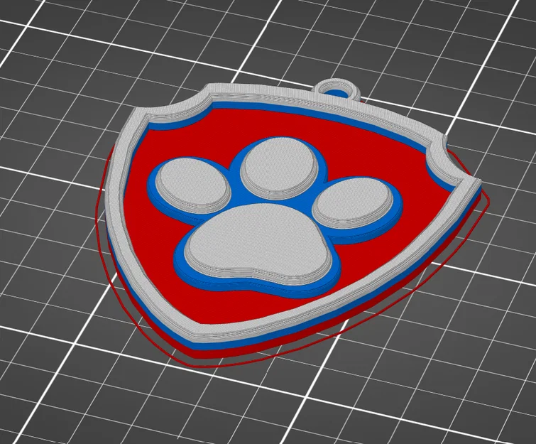 In 3D Huy hiệu Ryder Paw Patrol đáng yêu cho bé - Image 1