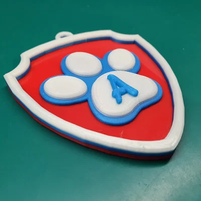 In 3D Huy hiệu Ryder Paw Patrol đáng yêu cho bé