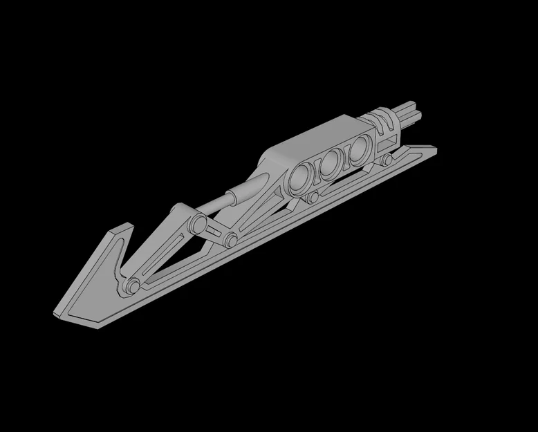 Mô hình lưỡi trượt tương thích Lego (44032.dat) in 3D - Image 1