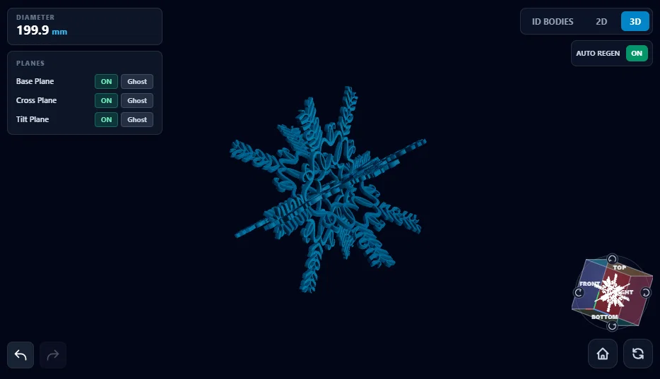 Ultimate Snowflake Generator – Trình tạo bông tuyết 2D/3D - Image 1