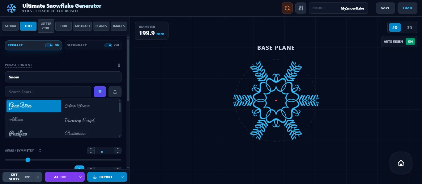 Ultimate Snowflake Generator – Trình tạo bông tuyết 2D/3D - Image 2