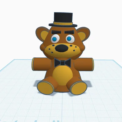 Freddy Fazbear Mini Figure + bản Golden Freddy | Mô hình 3D FNAF