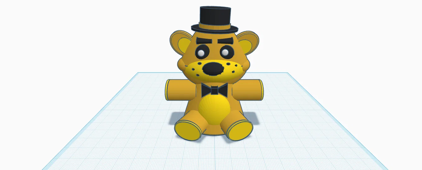 Freddy Fazbear Mini Figure + bản Golden Freddy | Mô hình 3D FNAF - Image 2