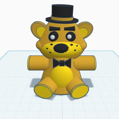 Freddy Fazbear Mini Figure + bản Golden Freddy | Mô hình 3D FNAF