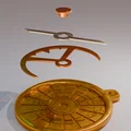 Mô hình Astrolabio - La bàn cổ điển cho in 3D - Thumbnail 4
